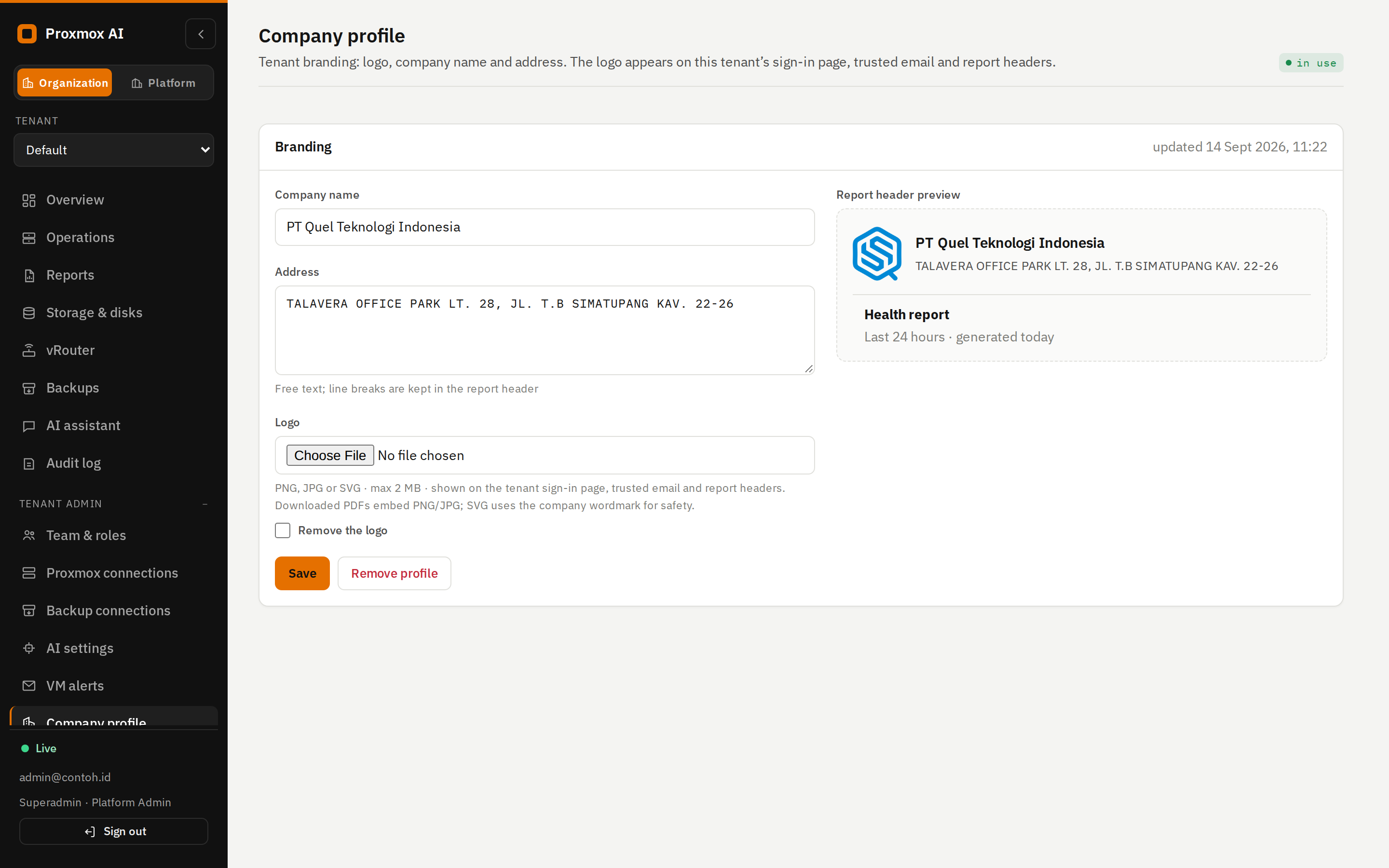 Company profile